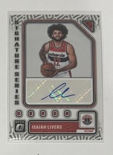 ISAIAH LIVERS  -2023-24 Optic Basketball - Signature Series Auto - Wizards