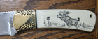 1- Marble Fixed Blade Scrimshaw Knife with 31/4 Blade and Sheath — photo 7