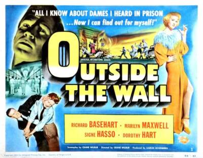 Outside The Wall Richard Basehart etc OLD MOVIE PHOTO