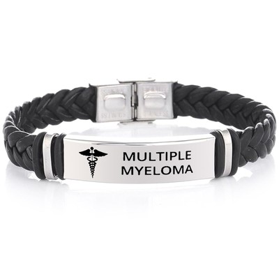 Medical Braided Bracelet,Multiple Myeloma Awareness,Emergency Custom Bracelet 