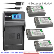 Kastar Battery LCD USB Charger for Nikon EN-EL9a MH-23 Nikon D3000 DSLR Camera