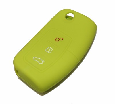 GUSCIO CHIAVE SILICONE COVER LAND ROVER RANGE ROVER SPORT EVOQUE VERDE ACIDO