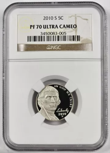 2010 S PROOF JEFFERSON NICKEL *** NGC PF-70 ULTRA CAMEO