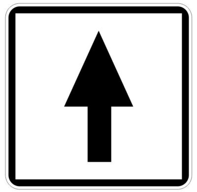 Arrow Road Sign Sticker Highway Sign (Can Face Any Direction) R7170