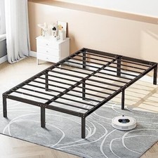 14 Inch Metal Platform Bed Frame Full King Queen Size Sturdy Steel Slat Support