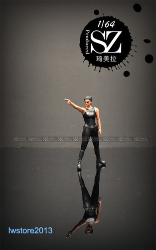 1/64 Killer Man Girl Scene Props Miniatures Figures Model For Cars Vehicles Toys - Picture 3 of 6