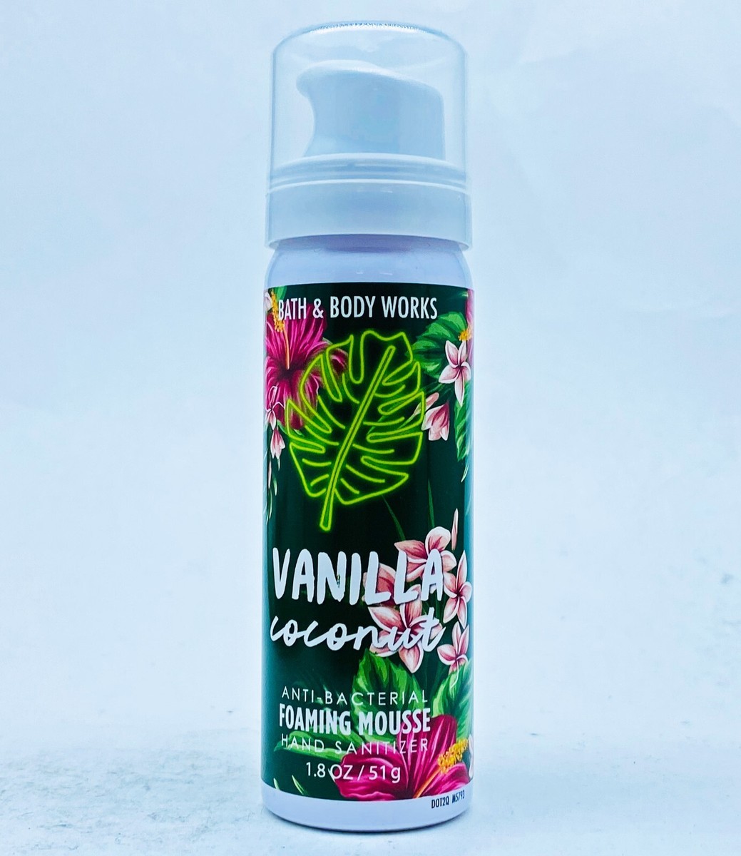 1 Bath Body Works VANILLA COCONUT Antibac Foaming Mousse Hand