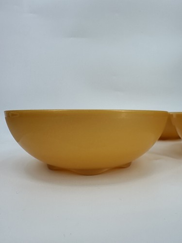 Tazón vintage Tupperware 24 oz bajo de 4 tonos joya dorado #4794A 700 ml - Imagen 2 de 5
