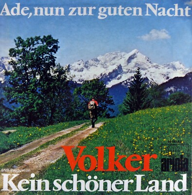 7'' VOLKER (GÜNTER BARDE) Kein schöner Land/Ade zur guten Nacht ARIOLA 1969 MINT-