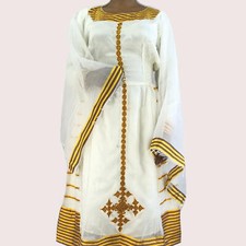 Ethiopian Dress, Short Length Habesha Kemis, Traditional Women's Clothes