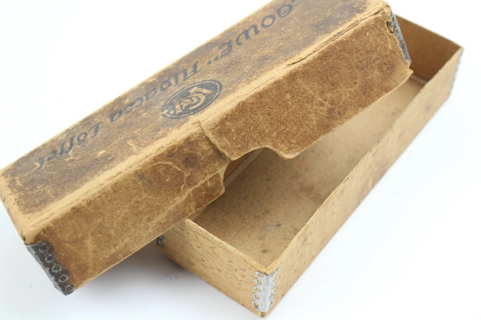 Antikes Etui Verkaufskarton für "GOWE" Kaffee Löffel - Bild 4 von 4