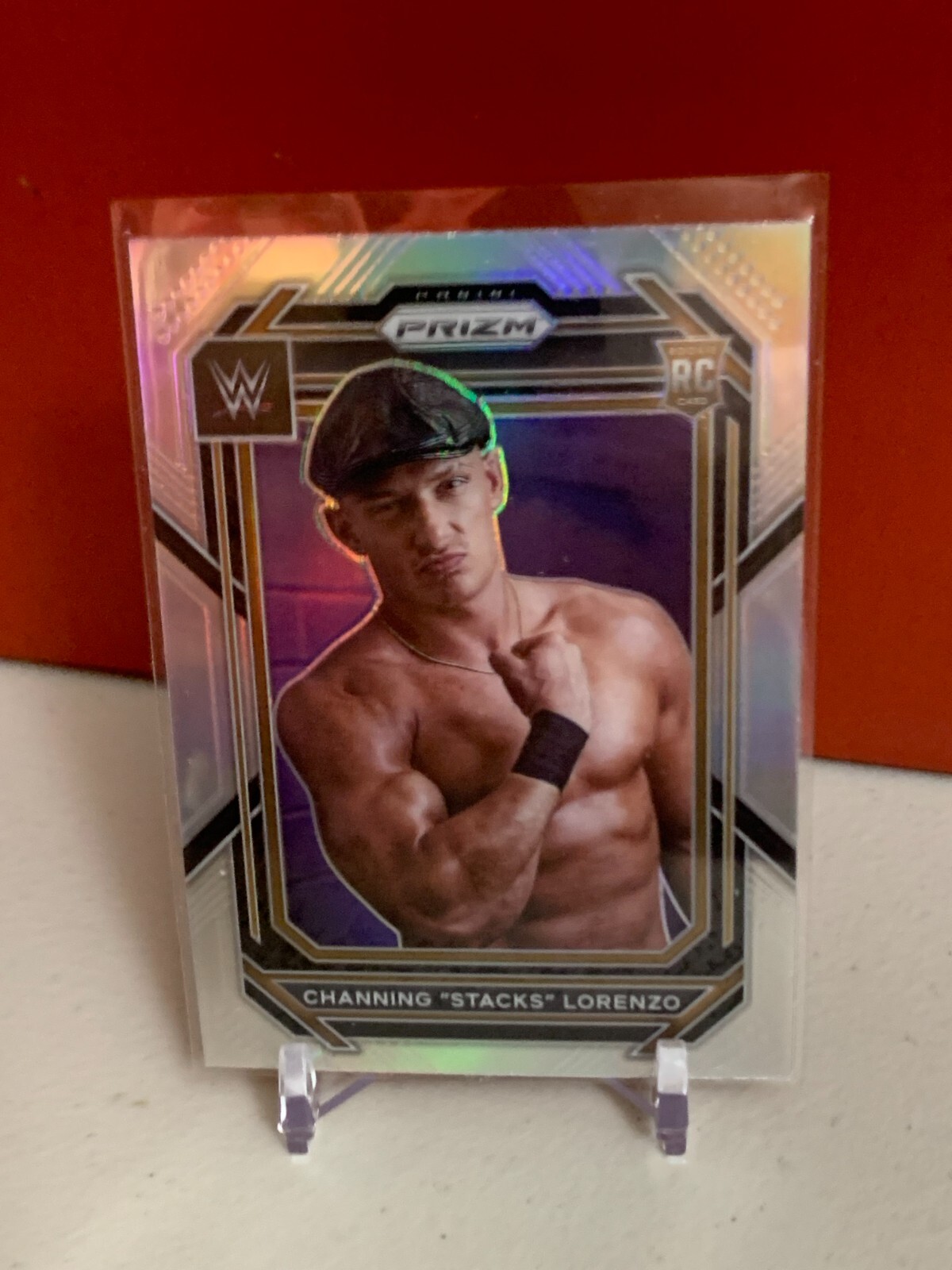 2023 Prizm WWE Silver #113 Channing "Stacks" Lorenzo RC Rookie Card