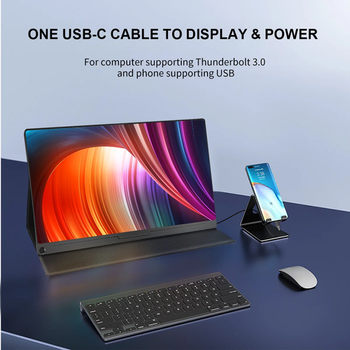 15.6 Inch 4K or 1080P UHD Gaming Portable Monitor Screen External Console and PC - 第 4/10 張圖片