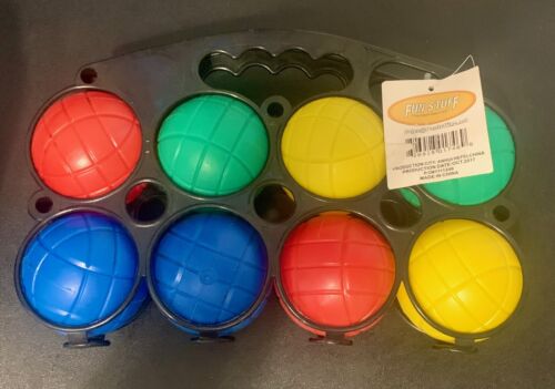 Beach/Lawn Game- 4 Player Economy Bocce Ball Set with Carry Case by FunStuff