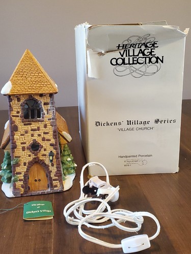 Dept 56 #65161 Village Church~ Dickens Village Series~ Heritage Collection SC456