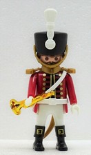 HUSAR DRAGONER TROMPETER Playmobil zu Franzose Rotr&ouml;cke Garde Soldat Royal RAR