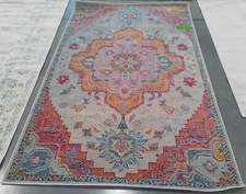 LIT BLUE / FUCHSIA 5'-0" x 8'-0" Damaged Rug, Reduced Price 1172775905 CRS501B-5