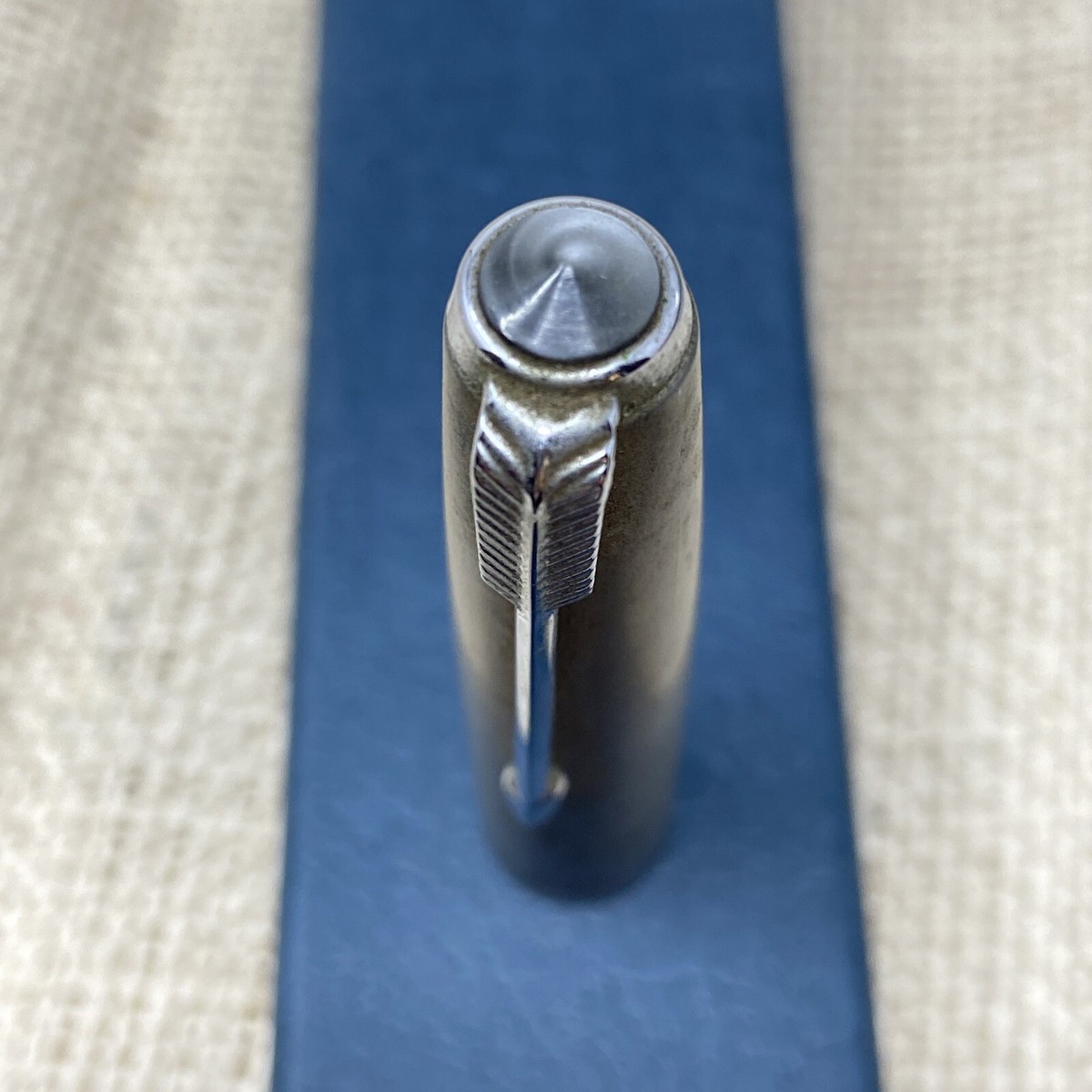 Vintage '50-52 Parker #51 Special Navy Blue & Gray w/ Steel Nib | eBay