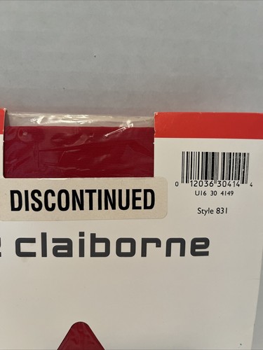 Discontinued Liz Claiborne Silky Sheer Control Top Small Collection Red - Picture 3 of 10