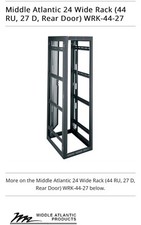 Middle Atlantic Products wrk-44-27 Gangable Enclosure FNFP