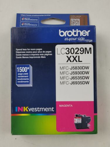 Brother INKvestment LC3029M Magenta XXL Super High Yield Ink Cartridge 08/2025 - Picture 1 of 6