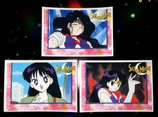 Sailor Moon 3 pc Sticker Set from Smoke Free Home  9x3  Mint Condition 