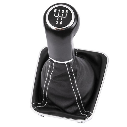 Pomello Del Cambio Leva 5 Marce Cuffia Nero Per Opel Zafira B A05 (2005 - 2015 - Picture 5 of 9