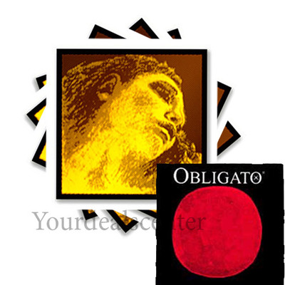 ^ Evah Pirazzi Gold Violin String Set 4/4 Gold G--- Obligato Steel E Ball  