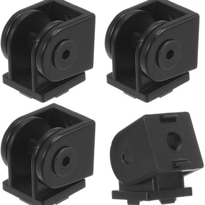 Druckguss-Aluminium Gelenk 180° verstellbar Set of 4 kompatibel mit Aluminium
