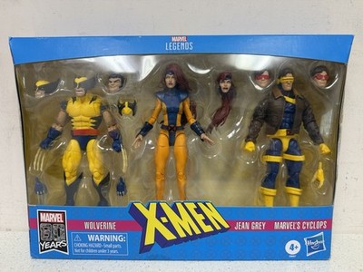MIP 2019 HASBRO MARVEL LEGENDS  80TH ANNIV. X-MEN WOLVERINE JEAN GREY CYCLOPS