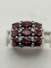Sterling Silver Garnet Ring