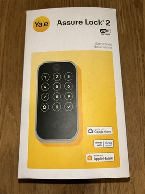 NEW Yale Assure Lock 2 Smart Lock w/ WiFi & Keypad; Satin Nickel YRD420-WF1-619