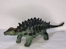 Vintage Green Ankylosaurus Dinosaur Toy Figure Armored Spike 8" Euoplocephalus