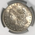 1921 Morgan Dollar $1 NGC MS62 Nice Toning .900 Silver Coin USA