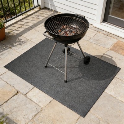 Large Under Grill Mat for Outdoor Grill, Fire-prevention Grill Pad for Fire Pit