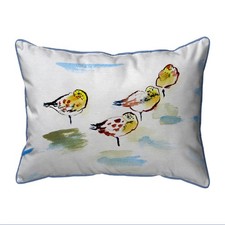 Betsy Drake Four Sanderlings Extra Large Zippered Pillow 20x24