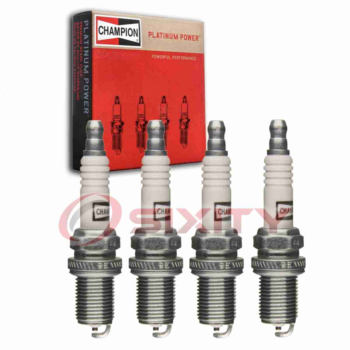 4 pc Champion Platinum Spark Plugs for 1995 BMW 318ti 1.8L L4 Ignition wd