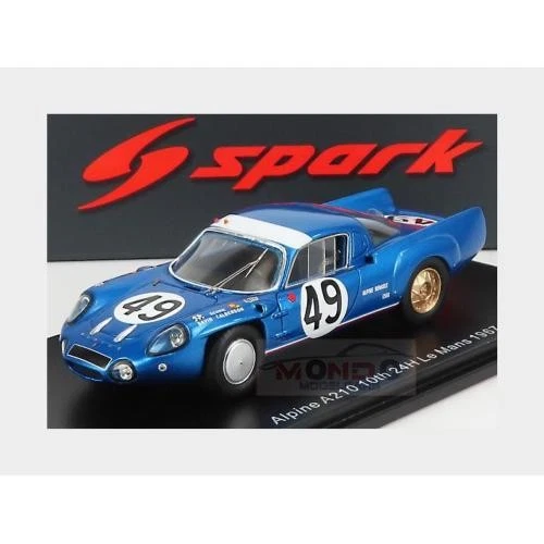 1:43 SPARK Renault Alpine A210 #49 Le Mans 1967 De Cortanze Le Guellec S5690 - Immagine 2 di 2