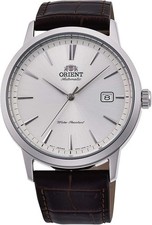 Orient RA-AC0F07S30B - Moderne Automatik Herrenuhr Silber Zifferblatt 42mm 5ATM .