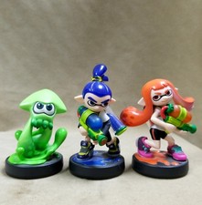 Nintendo Amiibo Splatoon 3-Pack 2 Inklings Green Squid Loose