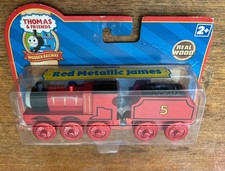 2007 Learning Curve Wooden Thomas Train Japanese Red Metallic James New
