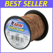 Robust 90Lb Stainless Steel Fishing Leader Wire - Camo, Available 30ft to 1000ft