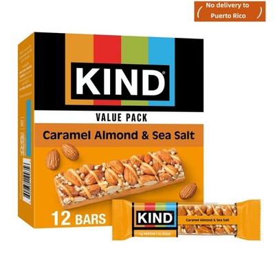 new KIND Caramel Almond & Sea Salt Bars   Gluten Free, 1.4oz, 12ct
