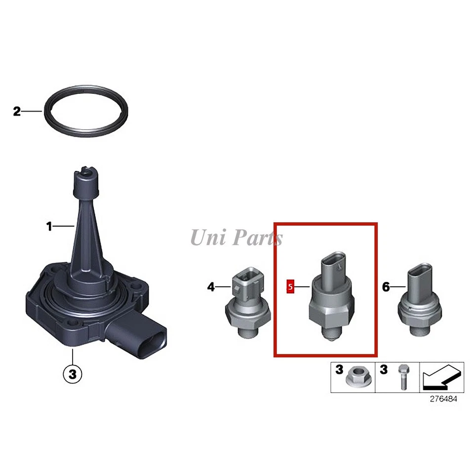 Sensor de aceite del motor HELLA para BMW 2013-18 228i 320i 328i X3 X4 X5 12617595724 OEM Foto 4 de 4