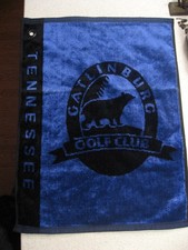 Q1 Golf Gatlinburg Golf Club Tennessee Blue w/Black Golf Towel - Hyrdrosilk