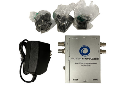 Matrox MicroQuad Quad SDI to HDMI Multiviewer for 3G/HD/SD