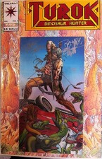 'TUROK THE INOSAUR HUNTER # 1 SIGN By. Bart Sears & Randy Elliott