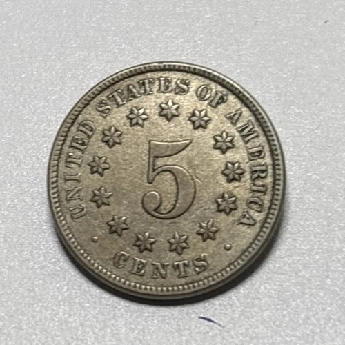 1875 Shield Nickel — photo from the most recent tracked eBay sale