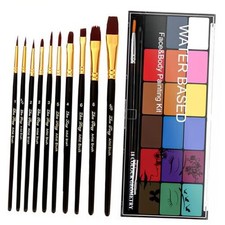 Face Painting Kit Non-toxic Body Paint Washable 18 Colors Facepaint Color 001