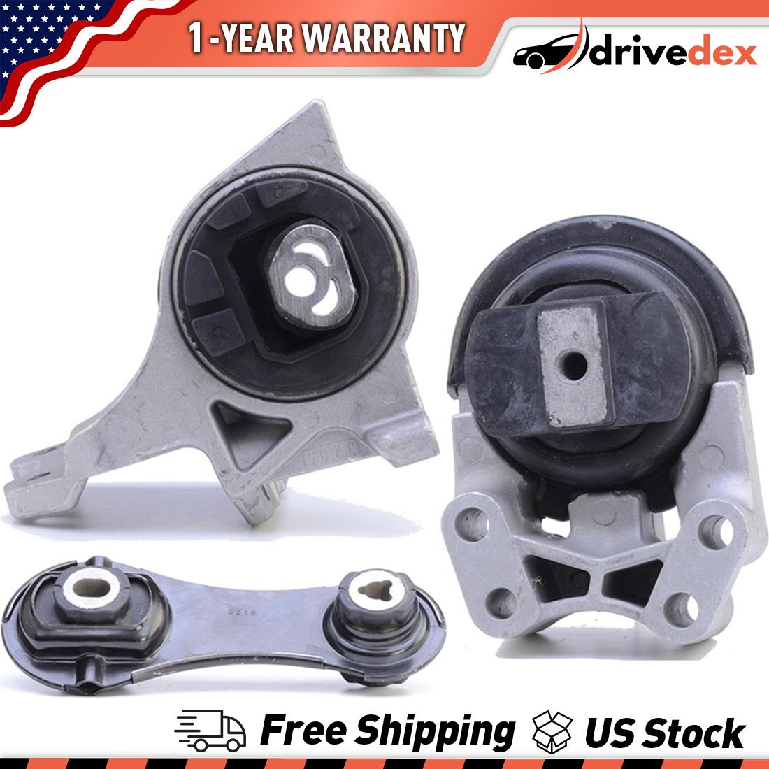 3PCs Anchor Engine Trans Motor Mounts AT/MT for 2010 2011  LINCOLN MKT V6 3.7L